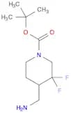 tert-butyl 4-(aminomethyl)-3,3-difluoropiperidine-1-carboxylate