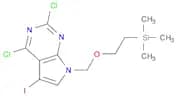 7H-​Pyrrolo[2,​3-​d]​pyrimidine, 2,​4-​dichloro-​5-​iodo-​7-​[[2-​(trimethylsilyl)​ethoxy]​methyl]…