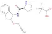 (S)-N-((1S,2R)-2-(prop-2-yn-1-yloxy)-2,3-dihydro-1H-inden-1-yl)pyrrolidine-2-carboxamide 2,2,2-tri…