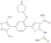 2-[(Aminocarbonyl)amino]-5-[4-(3,5-dimethyl-4-isoxazolyl)-2-[(3S)-3-pyrrolidinyloxy]phenyl]-3-thio…