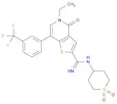 5-Ethyl-4,5-dihydro-4-oxo-N-(tetrahydro-1,1-dioxido-2H-thiopyran-4-yl)-7-[3-(trifluoromethyl)pheny…