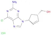 (1S-4R)-4-(2-amino-6-chloro-9H-purin-9-yl)-2-cyclopentene-1-methanol hydrochloride