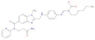 (E)-Hexyl (amino(4-(((5-((3-amino-3-oxopropyl)(pyridin-2-yl)carbamoyl)-1-methyl-1H-benzo[d]imidazo…