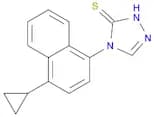 4-(4-Cyclopropylnaphthalen-1-yl)-1H-1,2,4-triazole-5(4H)-thione