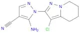 5-amino-1-{3-chloro-4H,5H,6H,7H-pyrazolo[1,5-a]pyridin-2-yl}-1H-pyrazole-4-carbonitrile