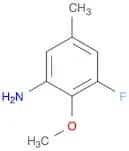 Benzenamine,  3-fluoro-2-methoxy-5-methyl-