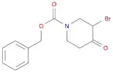 1-Piperidinecarboxylic acid, 3-broMo-4-oxo-, phenylMethyl ester