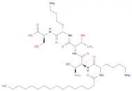 L-Serine, N2-(1-oxohexadecyl)-L-lysyl-L-threonyl-L-threonyl-L-lysyl-