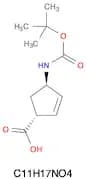 (1R,4R)-4-(tert-butoxycarbonylamino)cyclopent-2-enecarboxylic  acid