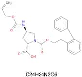 (2R,4R)-4-Alloc-amino-1-Fmoc-pyrrolidine-2-carboxylic acid