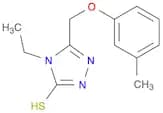 4-Ethyl-5-[(3-methylphenoxy)methyl]-4H-1,2,4-triazole-3-thiol
