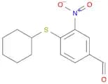 4-(Cyclohexylthio)-3-nitrobenzaldehyde