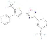 5-[4-Phenyl-5-(trifluoromethyl)-2-thienyl]-3-[3-(trifluoromethyl)phenyl]-1,2,4-oxadiazole