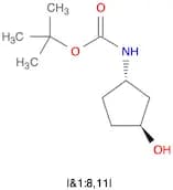 Carbamic acid, [(1R,3R)-3-hydroxycyclopentyl]-, 1,1-dimethylethyl ester, rel-