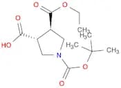 trans-1-Boc-3,4-pyrrolidinedicarboxylic acid, 3-ethyl ester