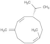 germacreneD,1-methyl-5-methylene-8-(1-methylethyl)-1,6-cyclodecadiene