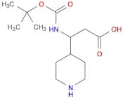 3-((tert-Butoxycarbonyl)amino)-3-(piperidin-4-yl)propanoic acid