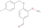 4-[(4-Fluorobenzyl)oxy]-3-methoxybenzenecarbaldehyde