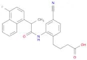 4-Cyano-2-[[2-(4-fluoro-1-naphthalenyl)-1-oxopropyl]amino]Benzenebutanoic  acid