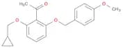 1-[2-(Cyclopropylmethoxy)-6-[(4-methoxyphenyl)methoxy]phenyl]ethanone