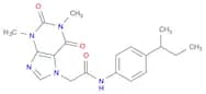 2-(1,3-Dimethyl-2,6-dioxo-1,2,3,6-tetrahydro-7H-purin-7-yl)-N-[4-(1-methylpropyl)phenyl]acetamide