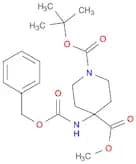 1-tert-butyl 4-methyl 4-(benzyloxycarbonylamino)piperidine-1,4-dicarboxylate