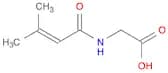 2-(3-methylbut-2-enoylamino)acetic acid