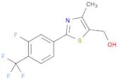 2-[3-Fluoro-4-(trifluoromethyl)phenyl]-4-methyl-5-hydroxymethyl Thiazole