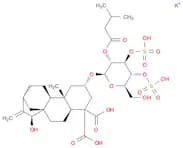 dipotassium dihydrogen 15α-hydroxy-2β-[[2-O-isovaleryl-3,4-di-O-sulphonato-β-D-glucopyranosyl]oxy]…
