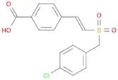 4-[(1E)-2-[[(4-CHLOROPHENYL)METHYL]SULFONYL]ETHENYL]-BENZOIC ACID