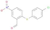 2-((4-Chlorophenyl)thio)-5-nitrobenzaldehyde