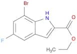 1H-​Indole-​2-​carboxylic acid, 7-​bromo-​5-​fluoro-​, ethyl ester