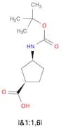 cis-3-[(tert-Butoxycarbonyl)amino]cyclopentane-1-carboxylic acid, tert-Butyl (cis-3-carboxycyclope…