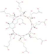 g-Cyclodextrin,6A,6B,6C,6D,6E,6F,6G,6H-octakis-S-(2-carboxyethyl)-6A,6B,6C,6D,6E,6F,6G,6H-octathio-