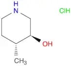 3-​Piperidinol, 4-​methyl-​, hydrochloride (1:1)​, (3R,​4S)​-​rel-