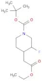 tert-butyl 4-(2-ethoxy-2-oxoethyl)-3-fluoropiperidine-1-carboxyl