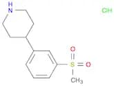 4-(3-(methylsulfonyl)phenyl)piperidine hydrochloride