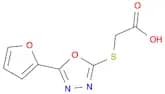 {[5-(2-furyl)-1,3,4-oxadiazol-2-yl]thio}acetic acid