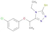 5-[1-(3-chlorophenoxy)ethyl]-4-ethyl-4H-1,2,4-triazole-3-thiol