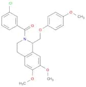 (3-Chlorophenyl)[3,4-dihydro-6,7-dimethoxy-1-[(4-methoxyphenoxy)methyl]-2(1H)-isoquinolinyl]methan…