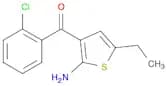 2-Amino-3-o-chlorobenzoyl-5-ethylthiophene