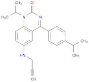 2(1H)-Quinazolinone, 1-(1-methylethyl)-4-[4-(1-methylethyl)phenyl]-6-(2-propyn-1-ylamino)-