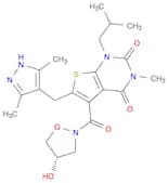 (S)-6-[(3,5-Dimethyl-1H-pyrazol-4-yl)methyl]-5-[(4-hydroxyisoxazolidin-2-yl)carbonyl]-1-isobutyl-3…