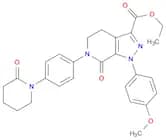 1-(4-Methoxyphenyl)-7-oxo-6-[4-(2-oxopiperidin-1-yl)phenyl]-4,5,6,7-tetrahydro-1H-pyrazolo[3,4-c]p…