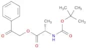L-Alanine, N-[(1,1-dimethylethoxy)carbonyl]-, 2-oxo-2-phenylethyl ester