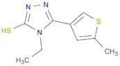 4-Ethyl-5-(5-methylthien-3-yl)-4H-1,2,4-triazole-3-thiol