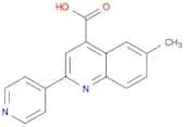 6-Methyl-2-pyridin-4-ylquinoline-4-carboxylic acid