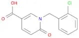 1-[(2-chlorophenyl)methyl]-6-oxo-1,6-dihydropyridine-3-carboxylic acid