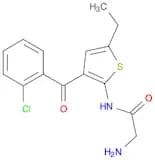 2-(Aminoacetylamino)-3-(o-chlorobenzoyl)-5-ethylthiophene