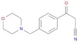 4-(4-MorpholinylMethyl)-β-oxo-benzenepropanenitrile